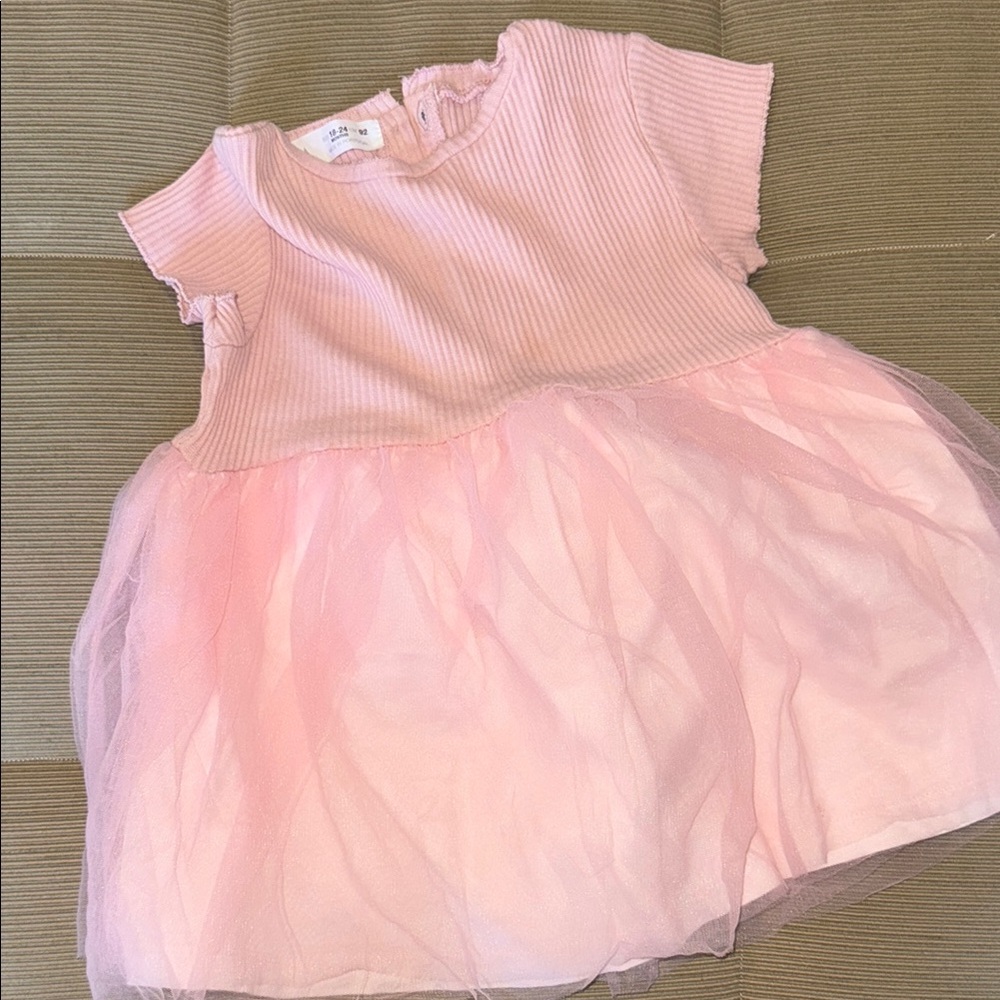 Zara Girls Pink Dress
